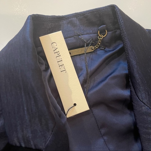 Capulet x Revolve Blazer Notch Collar Blue Blazer S - Picture 13 of 15